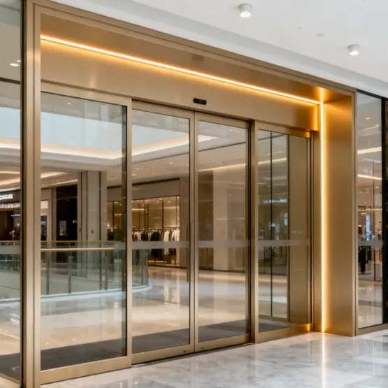 ປະຕູໄຟຟ້າອາລູມີນຽມ Alloy