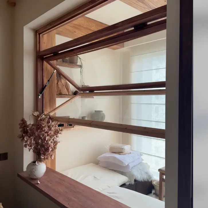 ອາລູມີນຽມ Alloy Top-Hinged Windows